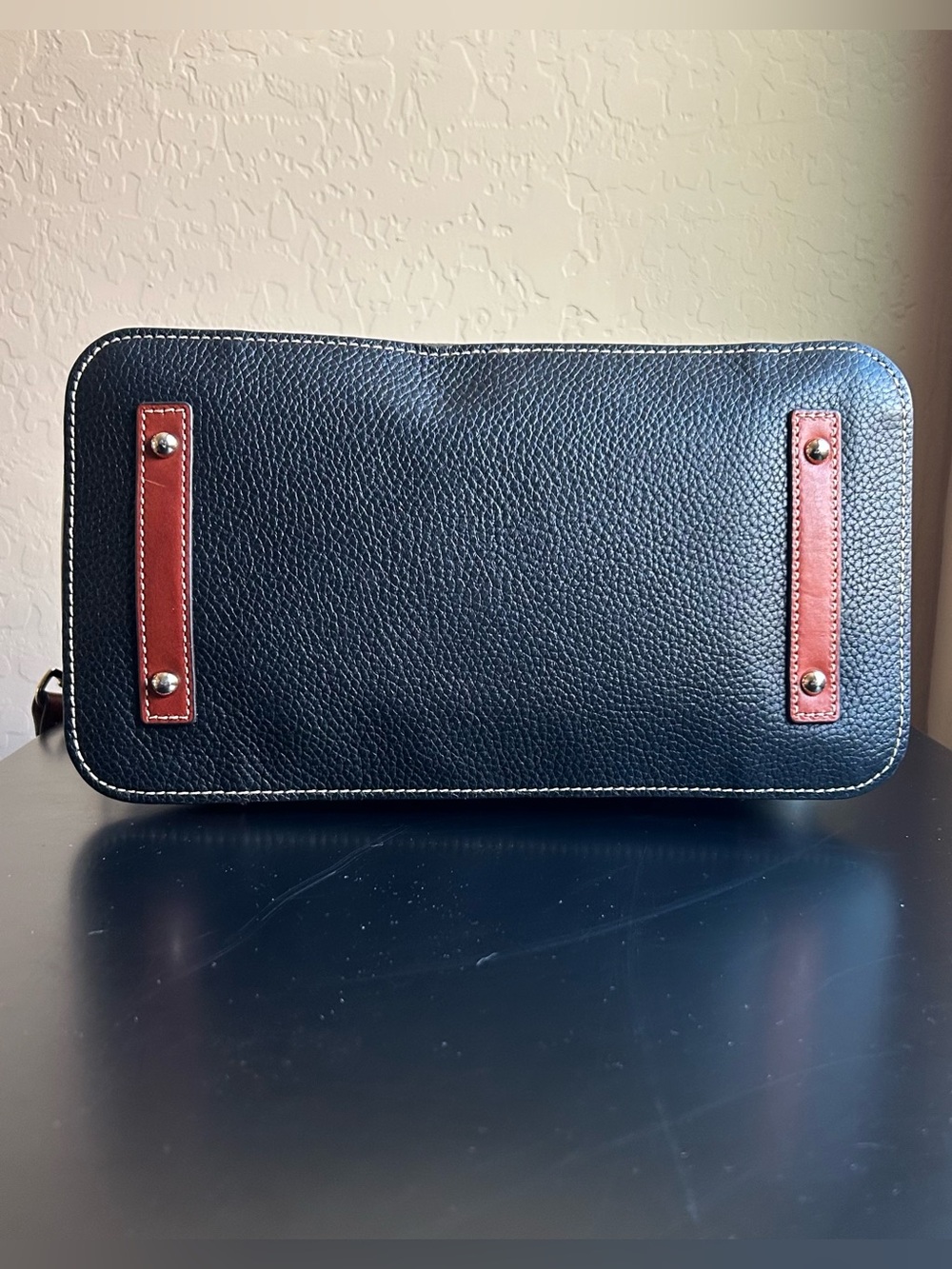 Dooney & Bourke Pebble Grain Domed Satchel in Black - Picture 4 of 9